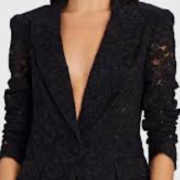 Jackets & Blazers - Elegant Black Lace Women's Blazer by DKNY, size 4